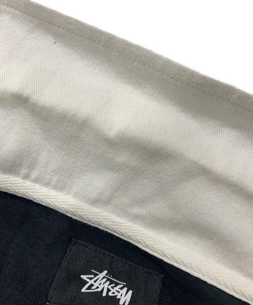 stussy（ステューシー）stussy (ステューシー) ラガーシャツ ブラック×パープル サイズ:SIZE XLの古着・服飾アイテム