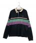 stussy（ステューシー）の古着「ラガーシャツ」｜ブラック×パープル