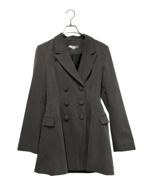 melt the lady（メルトザレディ）melt the lady (メルトザレディ) thick belt jacket onepiece グレー サイズ:FREEの古着・服飾アイテム