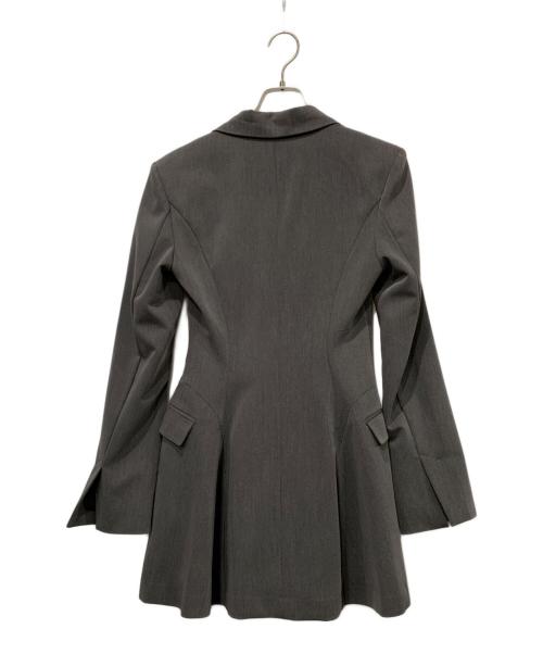 melt the lady（メルトザレディ）melt the lady (メルトザレディ) thick belt jacket onepiece グレー サイズ:FREEの古着・服飾アイテム