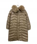 DAMA collectionダーマコレクション）の古着「レザーダウンコート」｜ベージュ