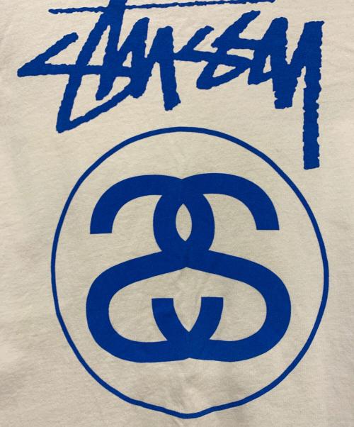 stussy（ステューシー）stussy (ステューシー) 7分袖Tシャツ ホワイト×ブラック サイズ:SIZE Lの古着・服飾アイテム