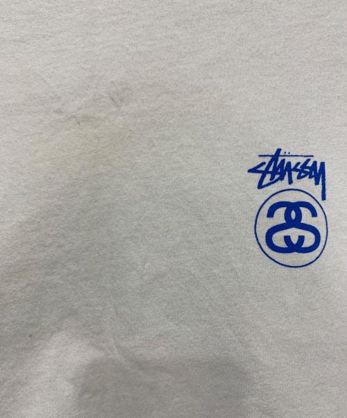 stussy（ステューシー）stussy (ステューシー) 7分袖Tシャツ ホワイト×ブラック サイズ:SIZE Lの古着・服飾アイテム