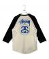 stussy (ステューシー) 7分袖Tシャツ ホワイト×ブラック サイズ:SIZE L：5000円