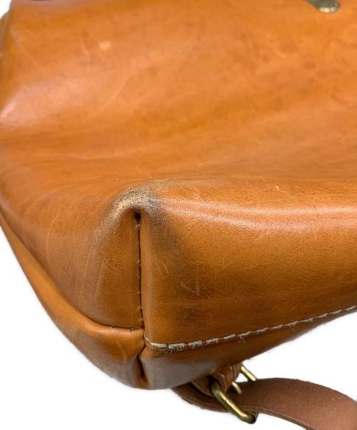 Herz（ヘルツ）Herz (ヘルツ) レザーショルダーバッグ ブラウンの古着・服飾アイテム