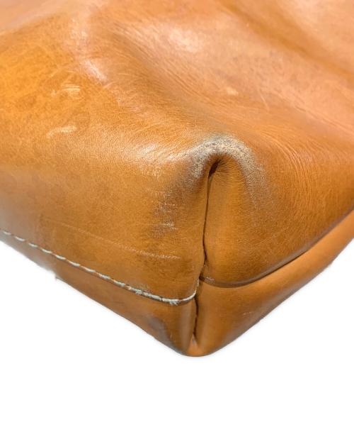 Herz（ヘルツ）Herz (ヘルツ) レザーショルダーバッグ ブラウンの古着・服飾アイテム