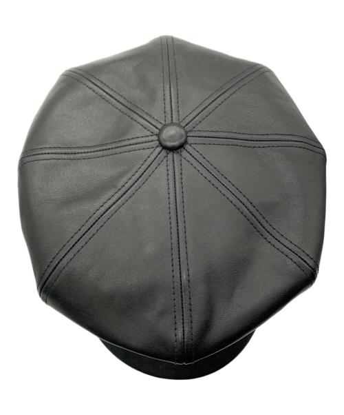 STETSON（ステットソン）STETSON (ステットソン) レザーキャスケット ブラック サイズ:56cmの古着・服飾アイテム