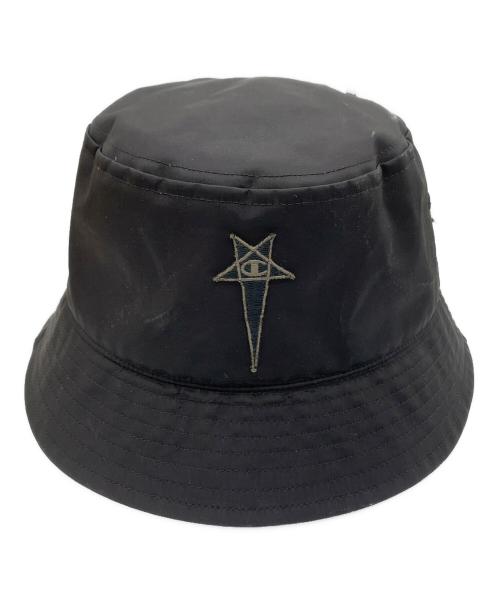 Champion（チャンピオン）Champion (チャンピオン) RICK OWENS (リックオウエンス) バケットハット ブラック サイズ:L/XLの古着・服飾アイテム