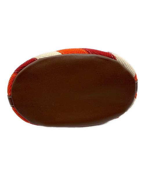 HUNTING WORLD（ハンティングワールド）HUNTING WORLD (ハンティングワールド) ショルダーバッグ ホワイト・レッド・オレンジの古着・服飾アイテム