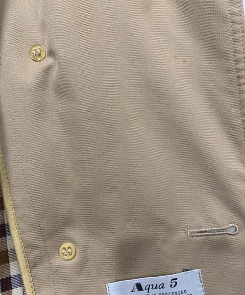 Aquascutum（アクアスキュータム）Aquascutum (アクアスキュータム) Aqua5トレンチコート ベージュ サイズ:不明の古着・服飾アイテム