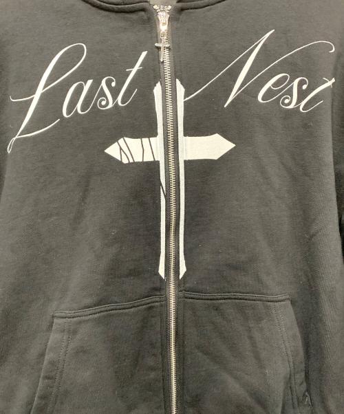 LAST NEST（ラストネスト）LAST NEST (ラストネスト) ジップパーカー ブラック サイズ:Mサイズの古着・服飾アイテム