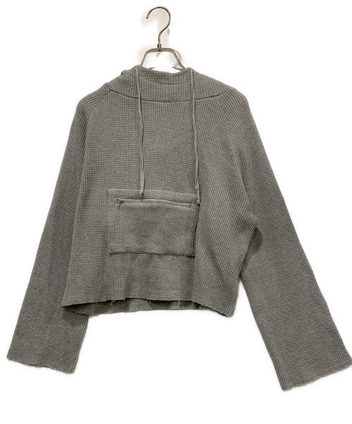 Ameri（アメリ）Ameri (アメリ) ワッフルフーディ グレー サイズ: Freeの古着・服飾アイテム