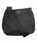 PRADAプラダ）の古着「ナイロンショルダーバッグ」｜ブラック