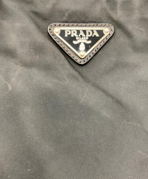 PRADA（プラダ）PRADA (プラダ) ナイロンショルダーバッグ ブラックの古着・服飾アイテム