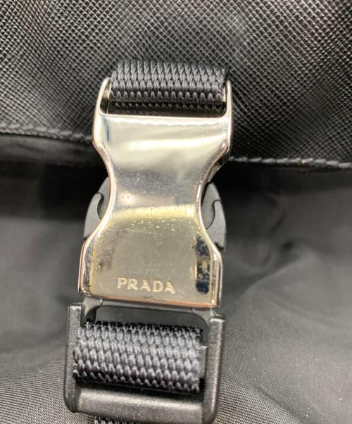 PRADA（プラダ）PRADA (プラダ) ナイロンショルダーバッグ ブラックの古着・服飾アイテム