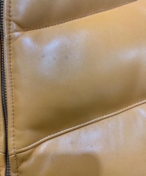 SINA COVA（シナコバ）SINA COVA (シナコバ) ラムレザーダウンベスト オレンジ サイズ:Lサイズの古着・服飾アイテム