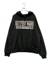 Paris Saint-Germain（パリサンジェルマン）の古着「プルオーバーパーカー」｜ブラック