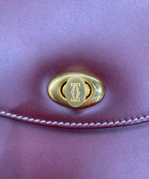 Cartier（カルティエ）Cartier (カルティエ) マストライン　ターンロック バーガンディーの古着・服飾アイテム