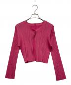 PLEATS PLEASEプリーツプリーズ）の古着「長袖ブラウス」｜ピンク