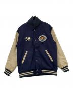 mont-bellモンベル）の古着「50th アワードジャケット」｜ネイビー×ベージュ