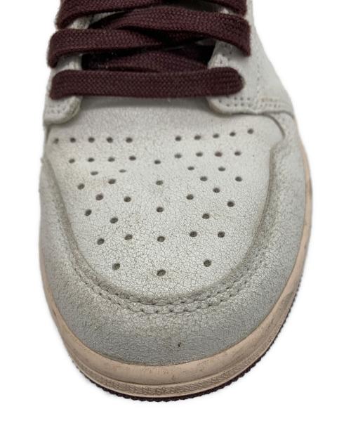 NIKE（ナイキ）NIKE (ナイキ) A Ma Maniere (ア・マ・マニエール) AIR JORDAN1 1 Retro High OG Sail and Burgundy サイズ:27.5cmの古着・服飾アイテム