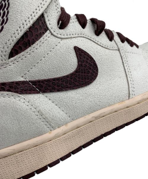 NIKE（ナイキ）NIKE (ナイキ) A Ma Maniere (ア・マ・マニエール) AIR JORDAN1 1 Retro High OG Sail and Burgundy サイズ:27.5cmの古着・服飾アイテム
