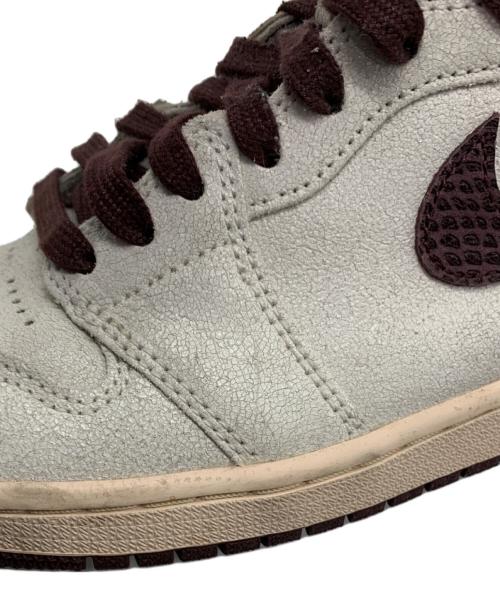 NIKE（ナイキ）NIKE (ナイキ) A Ma Maniere (ア・マ・マニエール) AIR JORDAN1 1 Retro High OG Sail and Burgundy サイズ:27.5cmの古着・服飾アイテム