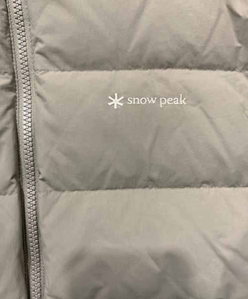 Snow peak（スノーピーク）Snow peak (スノーピーク) スタンドネックライトウェイトダウンジャケット グレージュ サイズ:Lサイズの古着・服飾アイテム