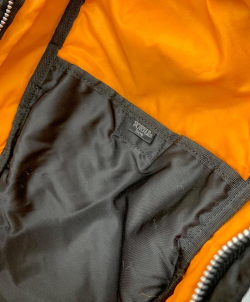 PORTER（ポーター）PORTER (ポーター) タンカー　デイパック ブラック×オレンジの古着・服飾アイテム