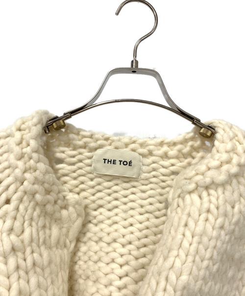THE TOE（ザ・トゥー）THE TOE (ザ・トゥー) 厚手カーディガン アイボリー サイズ:FREEの古着・服飾アイテム