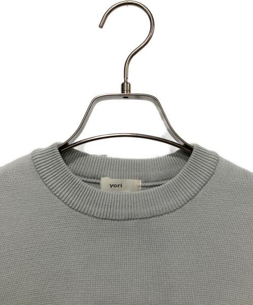 YORI（ヨリ）YORI (ヨリ) 半袖ニット グレー サイズ:FREEの古着・服飾アイテム