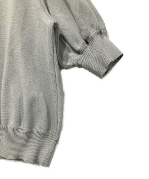 YORI（ヨリ）YORI (ヨリ) 半袖ニット グレー サイズ:FREEの古着・服飾アイテム