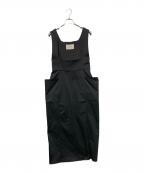 St.ceciliaセントセシリア）の古着「ストレッチサテンワンピース」｜ブラック