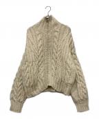 TODAYFULトゥデイフル）の古着「Volume Handknit Cardigan」｜アイボリー