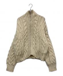 TODAYFUL（トゥデイフル）の古着「Volume Handknit Cardigan」｜アイボリー