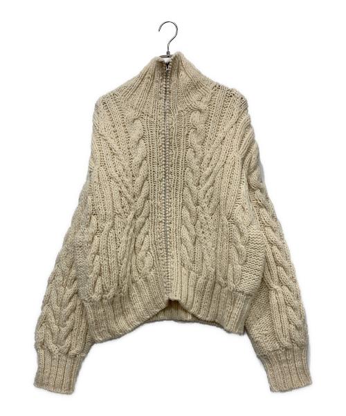 TODAYFUL（トゥデイフル）TODAYFUL (トゥデイフル) Volume Handknit Cardigan アイボリー サイズ:FREEの古着・服飾アイテム