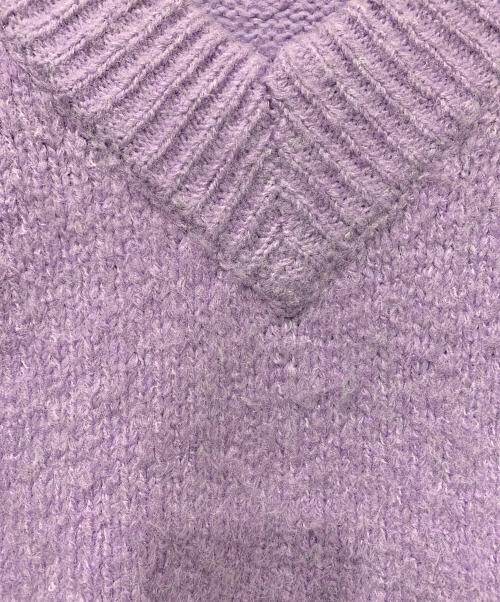 THE TOE（ザ・トゥー）THE TOE (ザ・トゥー) 厚手ニット パープル サイズ:Mサイズの古着・服飾アイテム