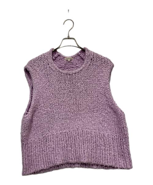 BLAMINK（ブラミンク）BLAMINK (ブラミンク) ニットベスト パープル サイズ:SIZE 38の古着・服飾アイテム