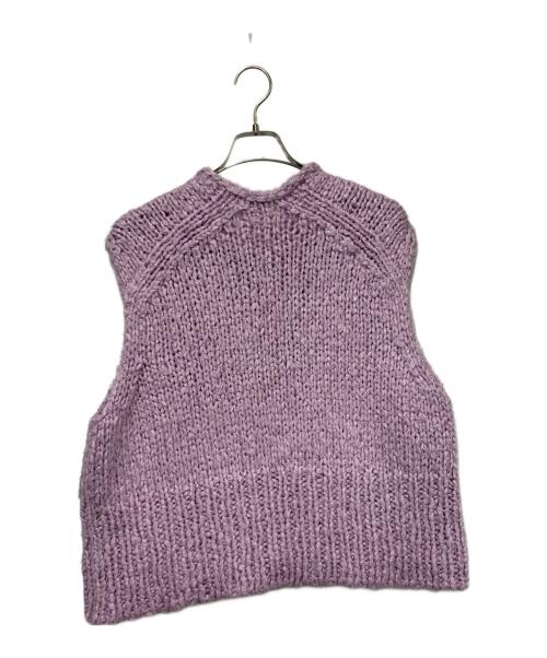 BLAMINK（ブラミンク）BLAMINK (ブラミンク) ニットベスト パープル サイズ:SIZE 38の古着・服飾アイテム