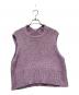 BLAMINK（ブラミンク）の古着「ニットベスト」｜パープル