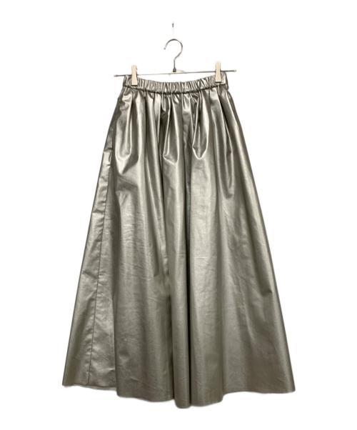 THIRD MAGAZINE（サードマガジン）THIRD MAGAZINE (サードマガジン) シャイニーボリュームスカート シルバー サイズ:SIZE 9の古着・服飾アイテム