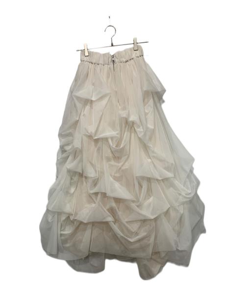 THE TOE（ザ・トゥー）THE TOE (ザ・トゥー) チュールスカート ホワイト サイズ:Mサイズの古着・服飾アイテム