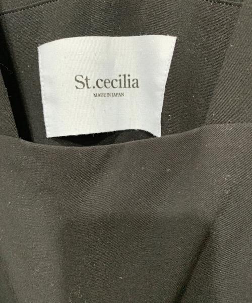 St.cecilia（セントセシリア）St.cecilia (セントセシリア) オールインワン ブラック サイズ:Lサイズの古着・服飾アイテム