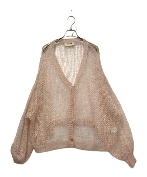 THE TOE（ザ・トゥー）THE TOE (ザ・トゥー) 薄手カーディガン ピンク サイズ:FREEの古着・服飾アイテム