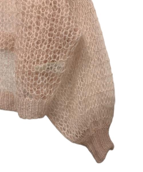 THE TOE（ザ・トゥー）THE TOE (ザ・トゥー) 薄手カーディガン ピンク サイズ:FREEの古着・服飾アイテム