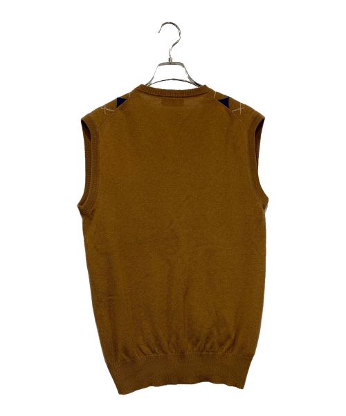 MIU MIU（ミュウミュウ）MIU MIU (ミュウミュウ) カシミヤベスト ブラウン サイズ:SIZE 38の古着・服飾アイテム
