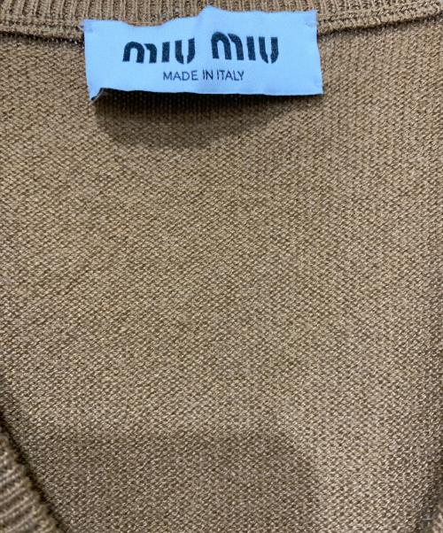 MIU MIU（ミュウミュウ）MIU MIU (ミュウミュウ) カシミヤベスト ブラウン サイズ:SIZE 38の古着・服飾アイテム