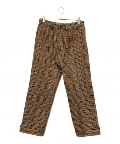 GUCCIグッチ　2020年　フレアスラックス　ブラウン　44 中古・古着通販】GUCCI (グッチ) ウールパンツ ベージュ×ブラウン