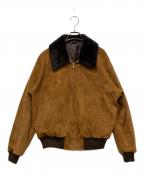 AURALEEオーラリー）の古着「GOAT SUEDE ZIP BLOUSON」｜ブラウン