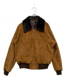 AURALEE（オーラリー）の古着「GOAT SUEDE ZIP BLOUSON」｜ブラウン